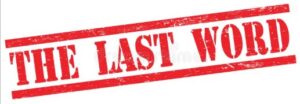 The Last Word